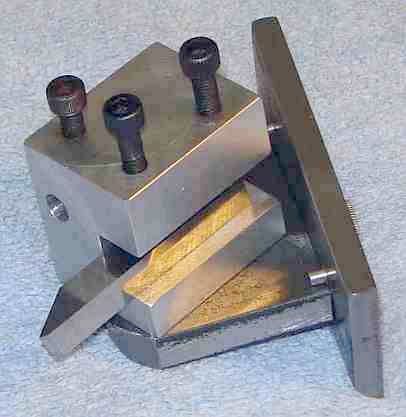 Jig to sharpen threading bits